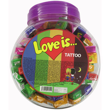 Low-fat Chewy candy,chewy candy with tattoo